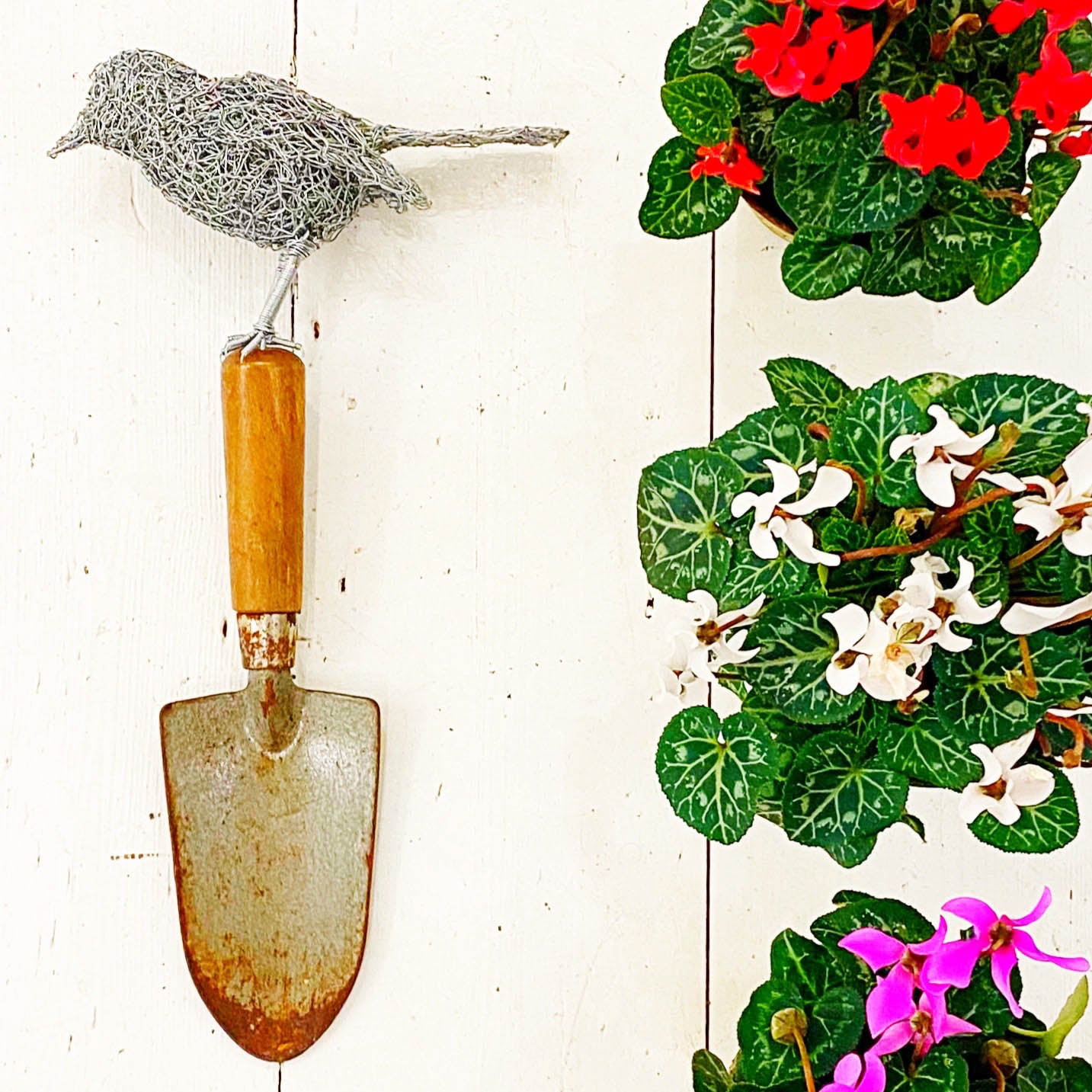 David Metcalff  || Handmade Bird || Mounted on Reclaimed Tool